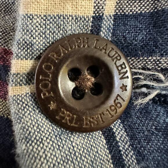 Polo Ralph Lauren Madras Plaid Patchwork Shorts Classic 9" Men's Size 42 - Picture 8 of 10